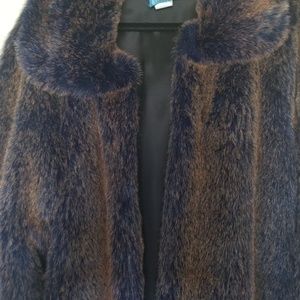 Fun fur coat